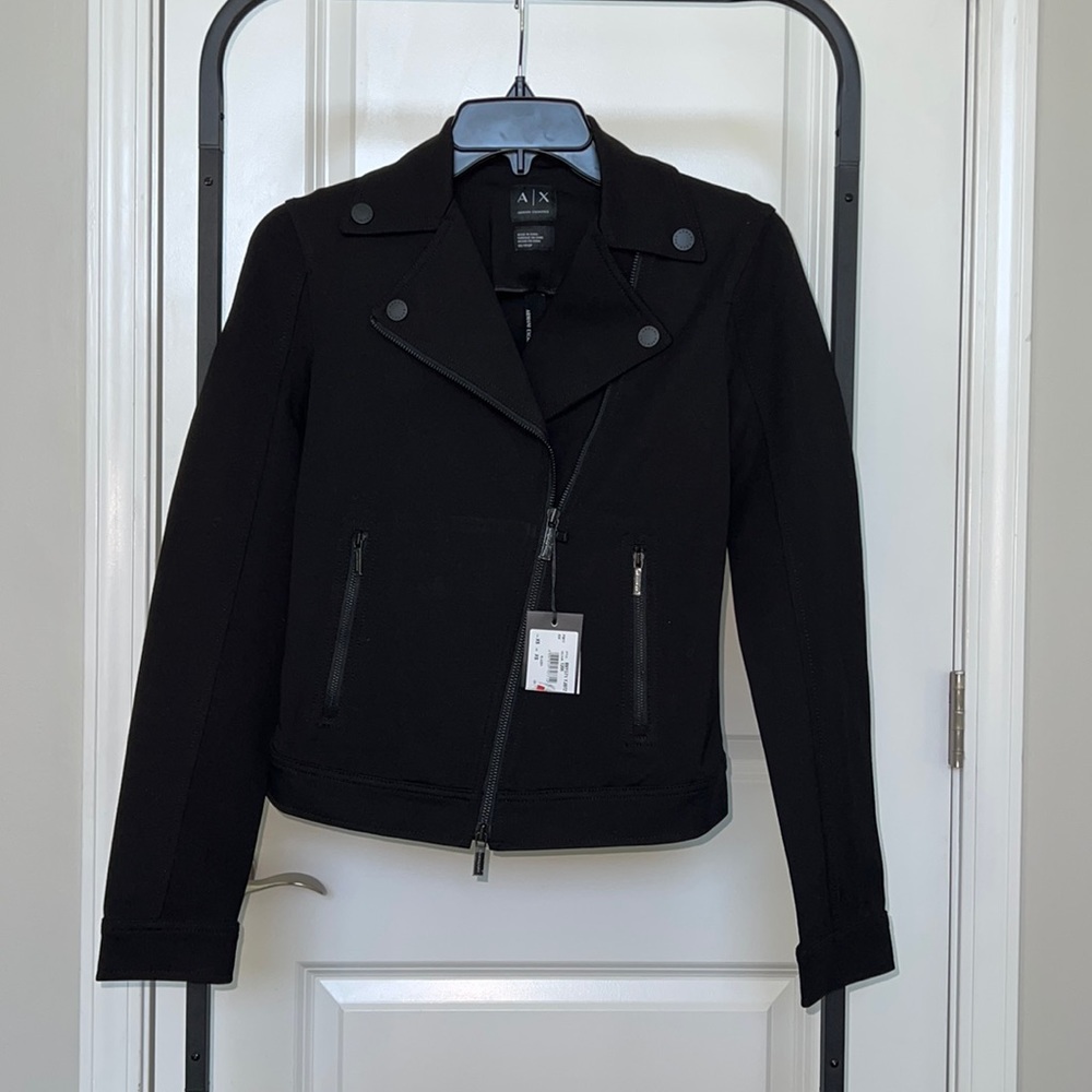 NWT Armani Exchange Moto Jacket XS